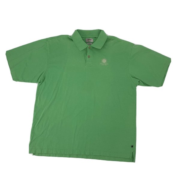 Men's Callaway Golf Short Sleeve Polo Shirt‎ Green XL Myrtlewood Golf Club - Picture 1 of 10